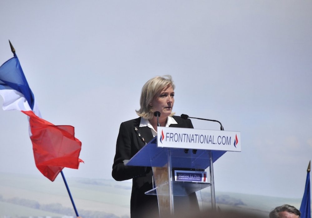 Marine Le Pen, 2012. CREDIT: <a href="https://www.flickr.com/photos/blandinelc/7421296060">Blandine Le Cain</a>  (<a href="https://creativecommons.org/licenses/by/2.0/">CC</a>)
