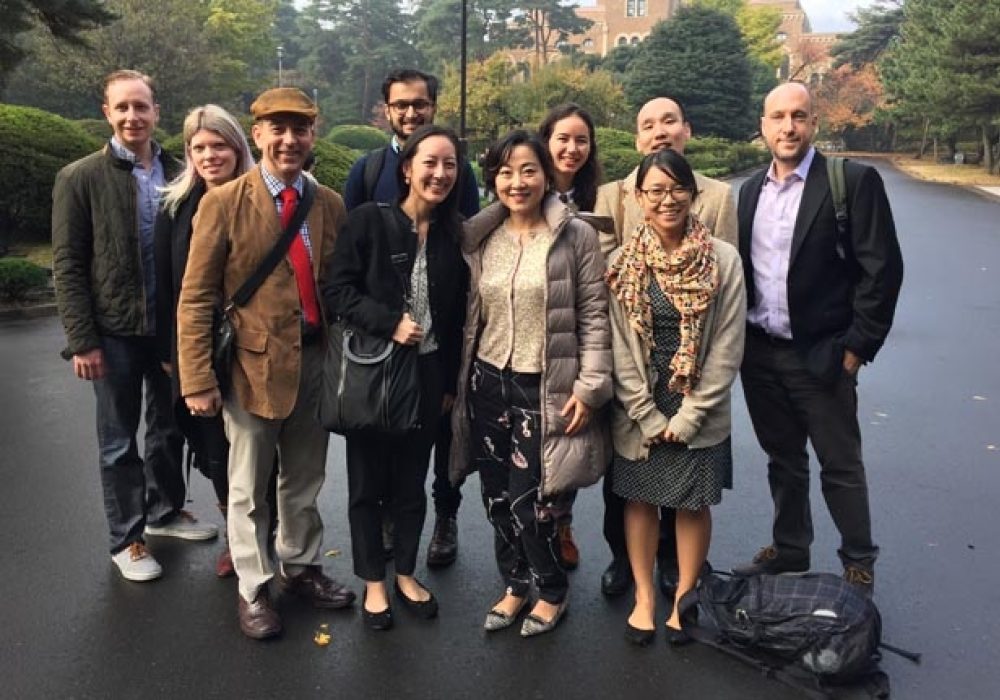 Delegates with Devin Stewart (far right) at Hitotsubashi University in Tokyo.