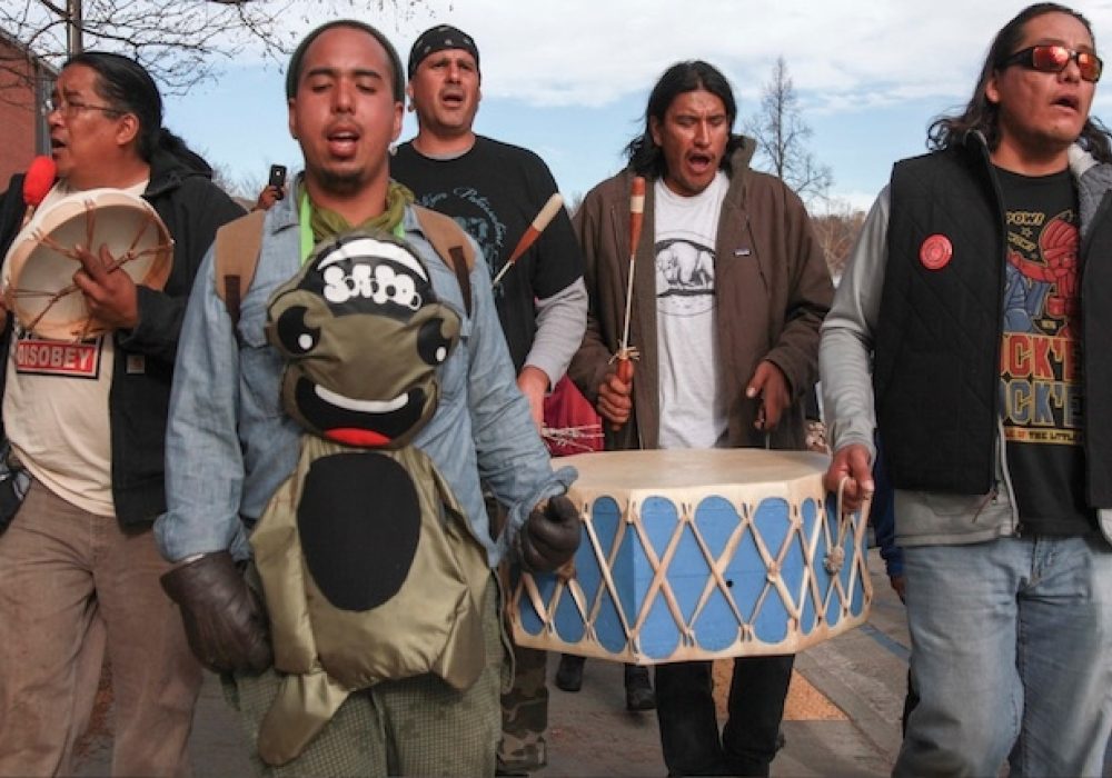Protest at Standing Rock, November 2016. CREDIT: Max Collins