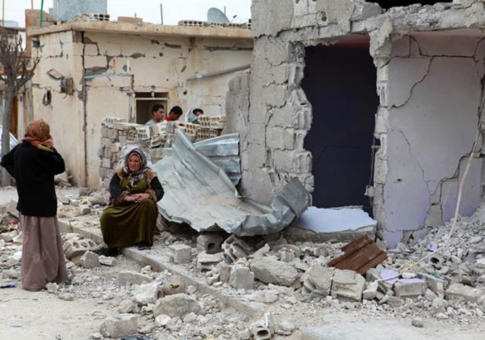 Bomb damage in Serekaniye, Syria, 2013.CREDIT: <a href="http://www.shutterstock.com/pic-132791996/stock-photo-serekaniye-syria-march-view-of-war-damage-from-serekaniye-syrian-war-plane-bombed-serekaniye.html">Shutterstock</a>