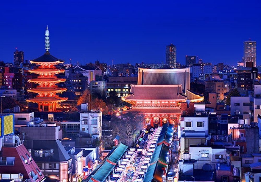 <a href="http://www.shutterstock.com/pic-129779477/stock-photo-senso-ji-temple-in-tokyo-japan.html">Senso-Ji Temple in Tokyo</a> via Shutterstock