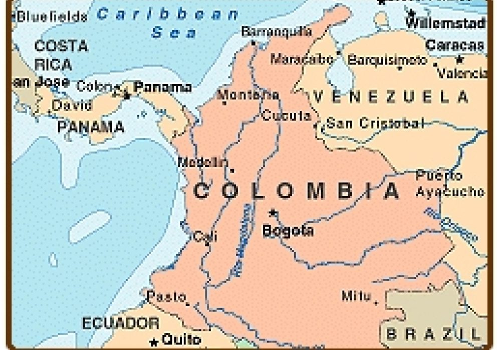 Map of Colombia