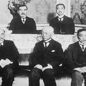 Japanese delegation at the 1919 Paris Peace Conference. CREDIT: <a href"https://www.loc.gov/pictures/item/2014709002/">Library of Congress</a>