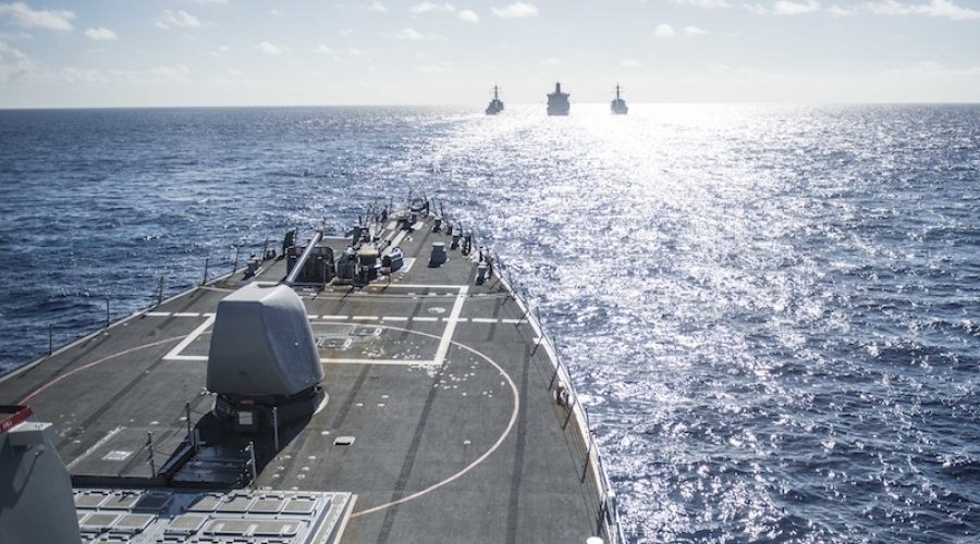USS <i>Fitzgerald</i> in the East China Sea, November 2015. CREDIT: <a href="https://www.flickr.com/photos/usnavy/22736066120/in/photostream/">U.S. Navy/Patrick Dionne<a> <a href="https://creativecommons.org/licenses/by/2.0/">(CC)</a>.