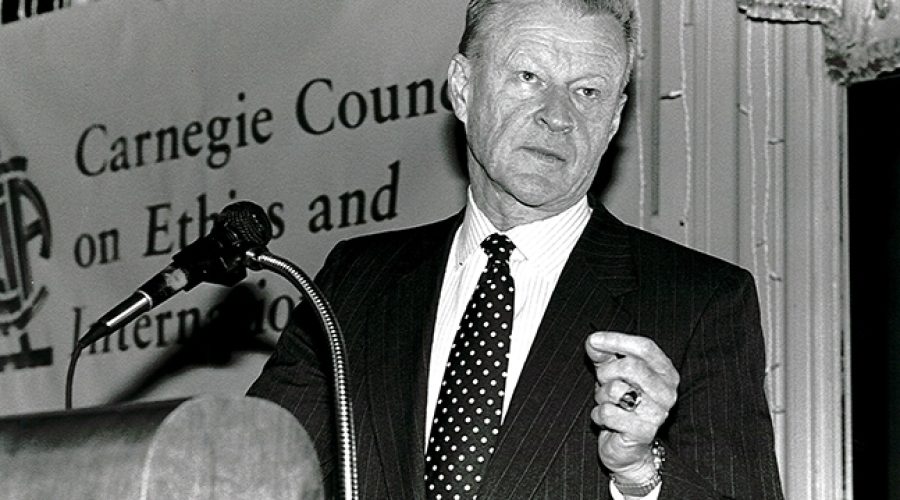 Zbigniew Brzezinski, Morgenthau Memorial Lecture, 1995