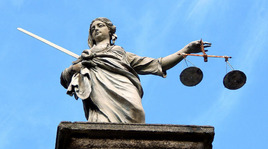Lady Justice statue in Dublin Castle, Ireland. Credit: Picpick