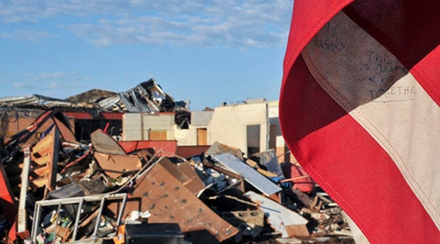 The ruins of Briarwood Elementary School in Moore, OK. CREDIT: <a href="http://www.defenseimagery.mil/imagery.html?&guid=ea561b585517b12260ec8e87f48e13759fe64220">SSgt Caroline Hayworth</a>