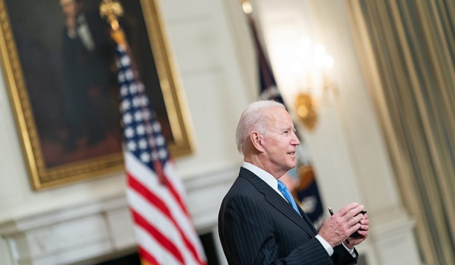 President Biden at the White House, March 2021. <br>CREDIT: <a href="https://www.flickr.com/photos/whitehouse/51033292536/">Official White House Photo by Adam Schultz</a> (<a href="https://www.usa.gov/government-works">U.S. Government Works</a>)