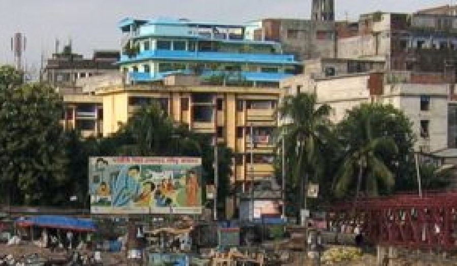 Sadarghat, a main port in Dhaka, Bangladesh.