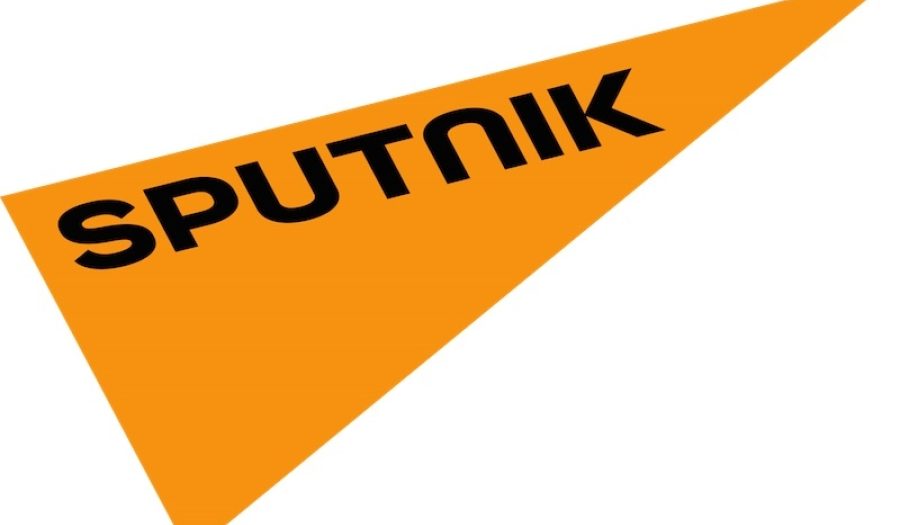 Logo of Sputnik multimedia news agency via <a href="https://commons.wikimedia.org/wiki/File:Sputnik_logo.svg">Wikimedia</a>.