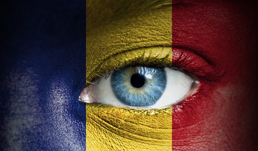 CREDIT: <a href="http://www.shutterstock.com/pic-120202348/stock-photo-human-face-painted-with-flag-of-romania.html?src=dt_last_search-3">Shutterstock</a>
