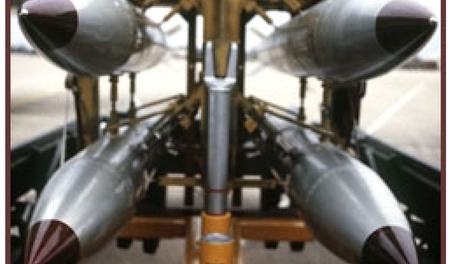 <a href="http://commons.wikimedia.org/wiki/File:B-61_bomb_rack.jpg" target=_blank">B-61 Bomb Rack</a>, U.S. DOD (SSGT Phil Schmitten)
