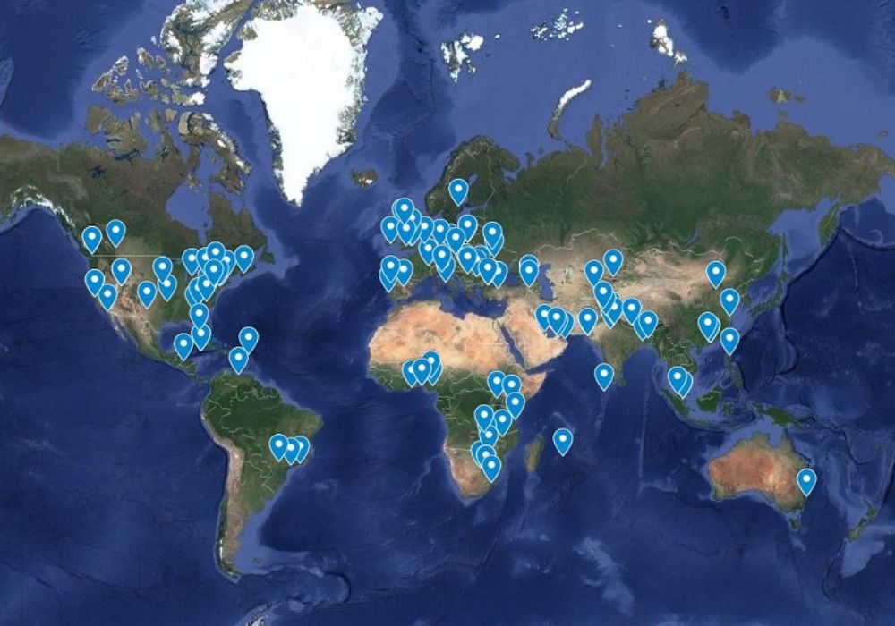Map of Global Ethics Day locations. Go to <a href="https://globalethicsday.org/global-ethics-day-2018/">https://globalethicsday.org/global-ethics-day-2018/</a>