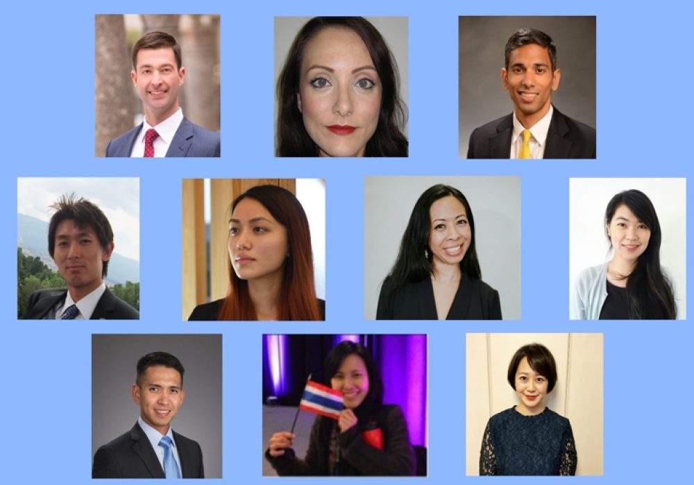 L to R top row: Austin McKinney, Candace Burnham, Chetan Peddada; L to R middle row: Jaehyeon Park, Junko Asano, Layla Kilolu, Milan Chen; L to R bottom row: Mark Payumo, Ratchada Arpornsilp, Yoko Okura. CREDIT: Terence Hurley