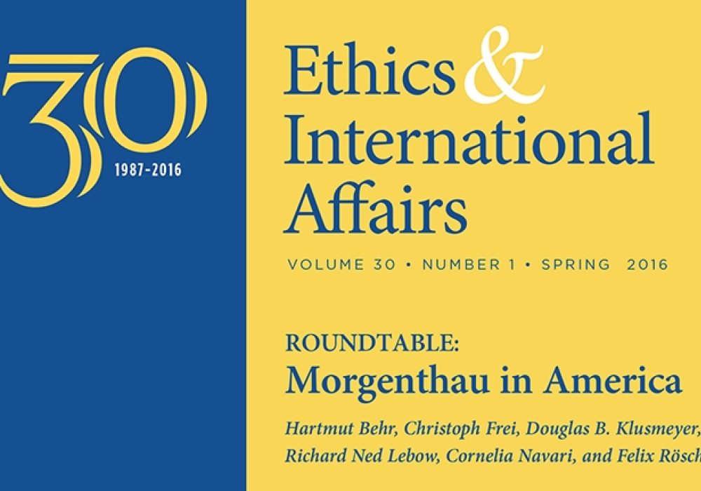 "Ethics & International Affairs" Spring Issue