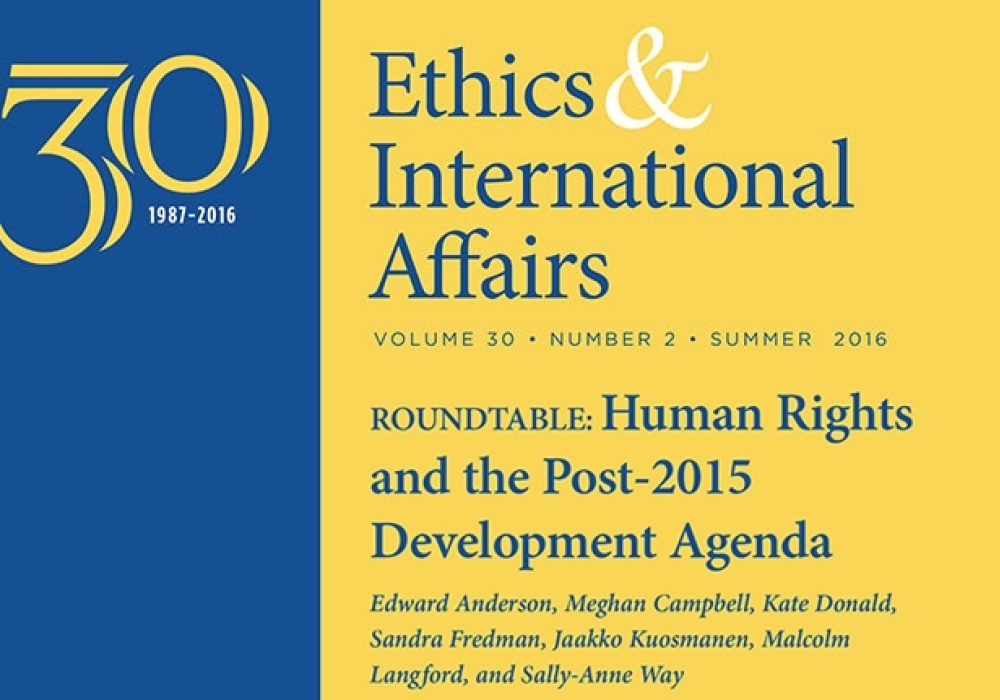 Ethics & International Affairs Summer 2016 Issue