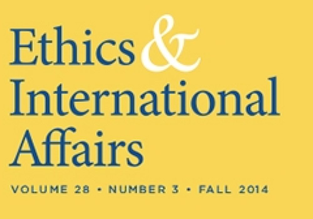 "Ethics & International Affairs" Fall 2014 Issue
