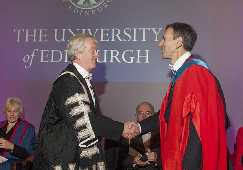 Joel Rosenthal Receives Honorary Degree from University of Edinburgh
