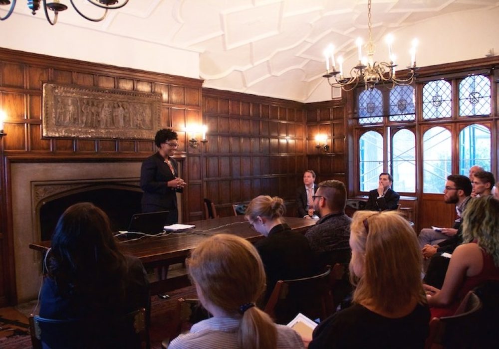 Carnegie Council Student Research Conference, 2017. CREDIT: Amanda Ghanooni