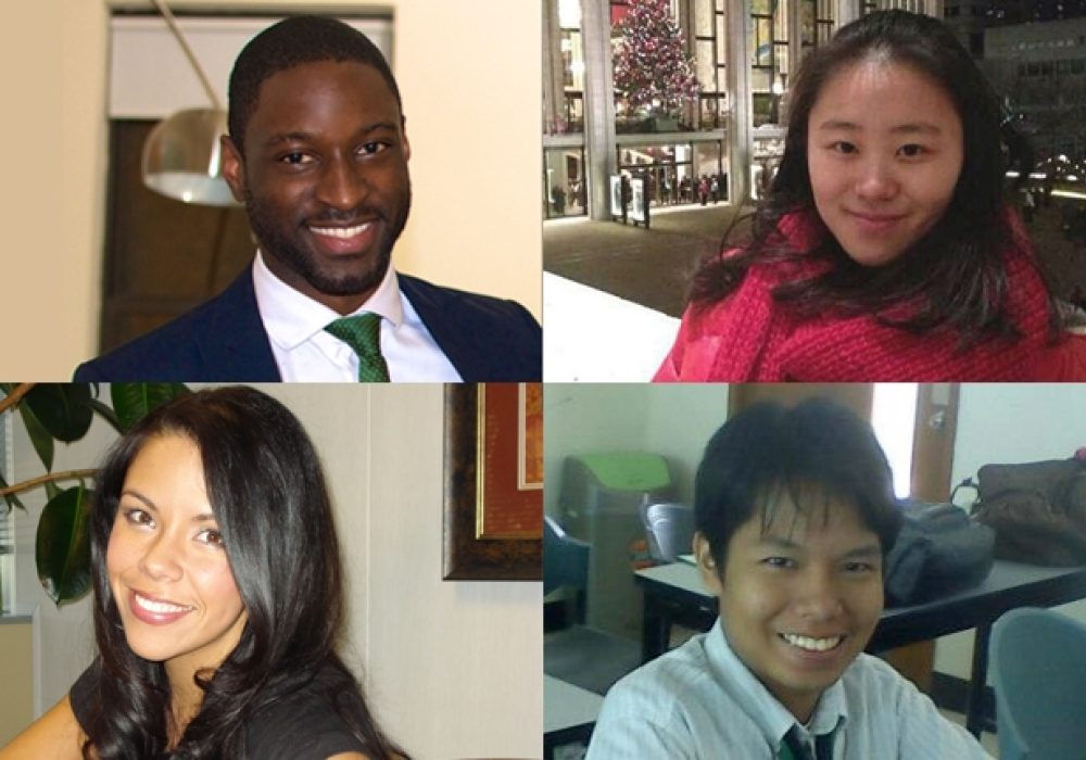 Clockwise from top left: Joel Alexander, Sophie Site Jia , Paolo Zabala Alfar, Nubia Pena