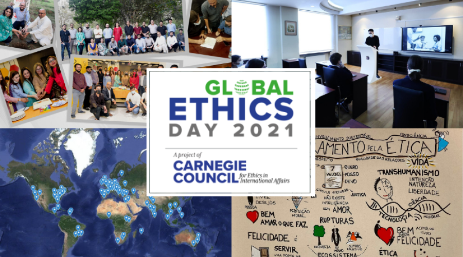 L to R from top row: Jazz (Pakistan), American High School at European School (Georgia), Map of Participants (Global), and ABRAPS (Brazil).