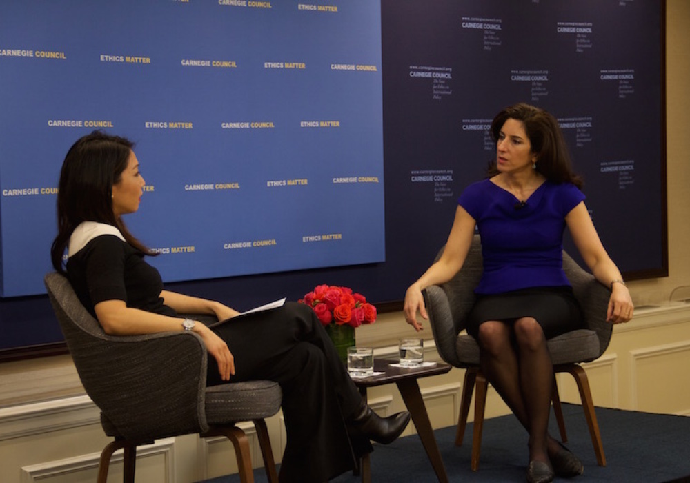 Stephanie Sy and Rana Foroohar. CREDIT: Billy Pickett.
