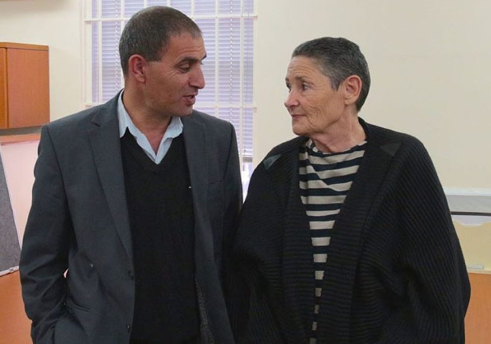 (L to R) Bassam Aramin and Robi Damelin. CREDIT: Gusta Johnson