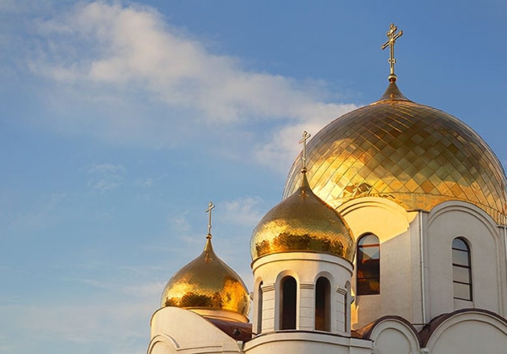 <a href="http://www.shutterstock.com/pic-113151847/stock-photo-golden-domes-and-crosses-orthodox-cathedral-odessa-ukraine.html">Golden domes and crosses, Orthodox Cathedral, Odessa, Ukraine.</a> via Shutterstock