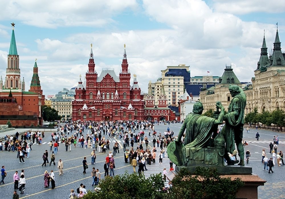 Image via <a href="http://www.shutterstock.com/pic-17608867/stock-photo-red-square-in-moscow-russian-federation-national-landmark-tourist-destination.html">Shutterstock</a>