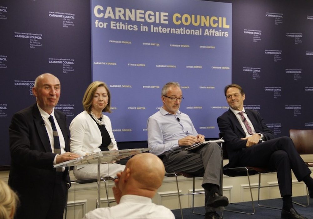 L to R: Sir John Elvidge, Theresa Donaldson, Quintin Oliver, Rolf Alter. CREDIT: Amanda Ghanooni.