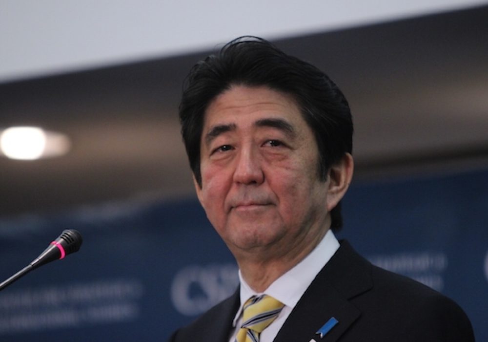 Japanese Prime Minister Shinzo Abe. CREDIT: <a href="https://www.flickr.com/photos/csis_er/8509604657">CSIS</a> <a href="https://creativecommons.org/licenses/by-nc-sa/2.0/">(CC)</a>