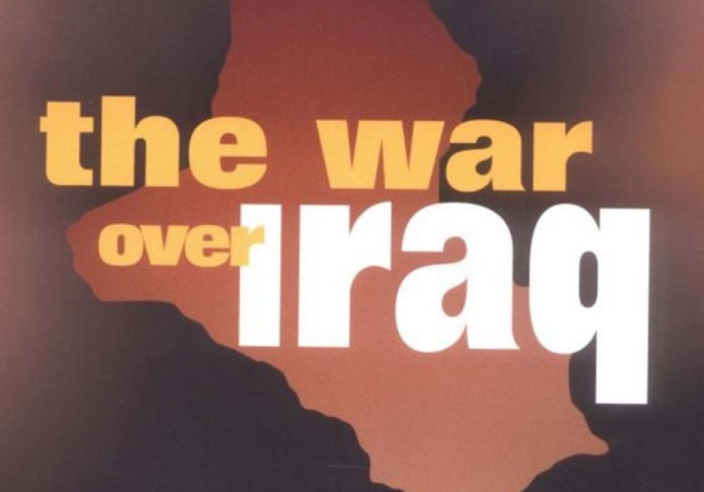 Detail from book cover: "The War Over Iraq" by William Kristol and Lawrence Kaplan