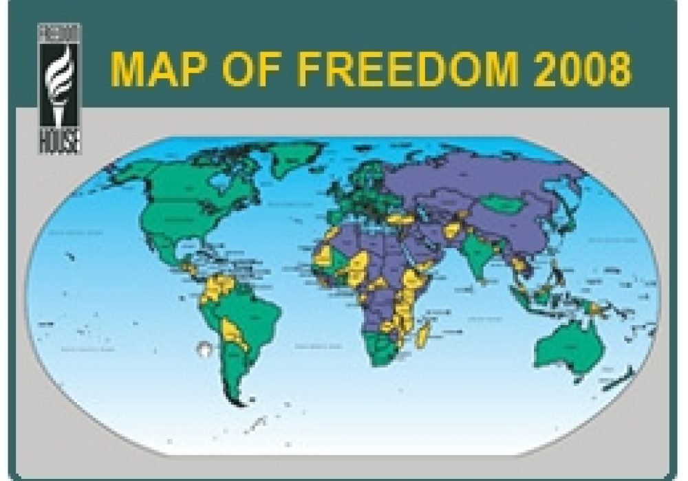 Freedom House Map of Freedom 2008