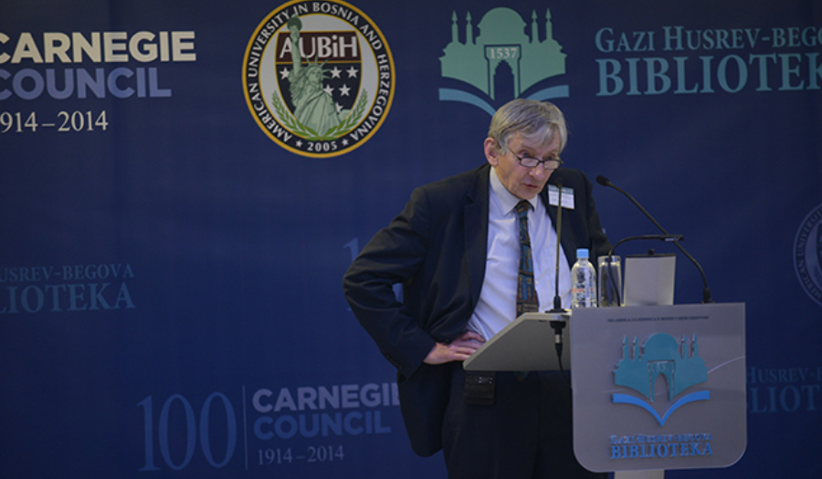 Adam Roberts in Sarajevo. CREDIT: Irfan Redzovic