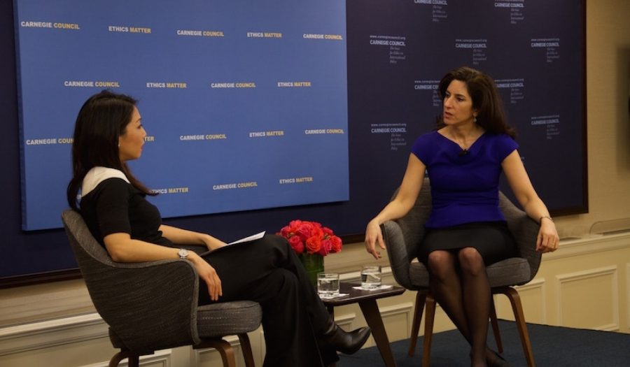 Stephanie Sy and Rana Foroohar. CREDIT: Billy Pickett.