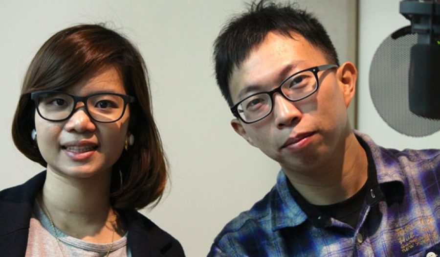 Huang Yu-fen & Wei Yang of the Sunflower Movement